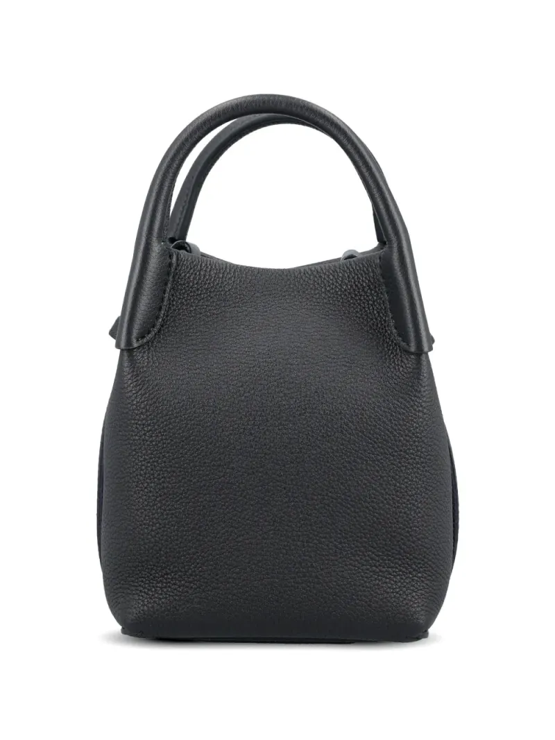 Loro Piana micro Bale bucket bag in Schwarz