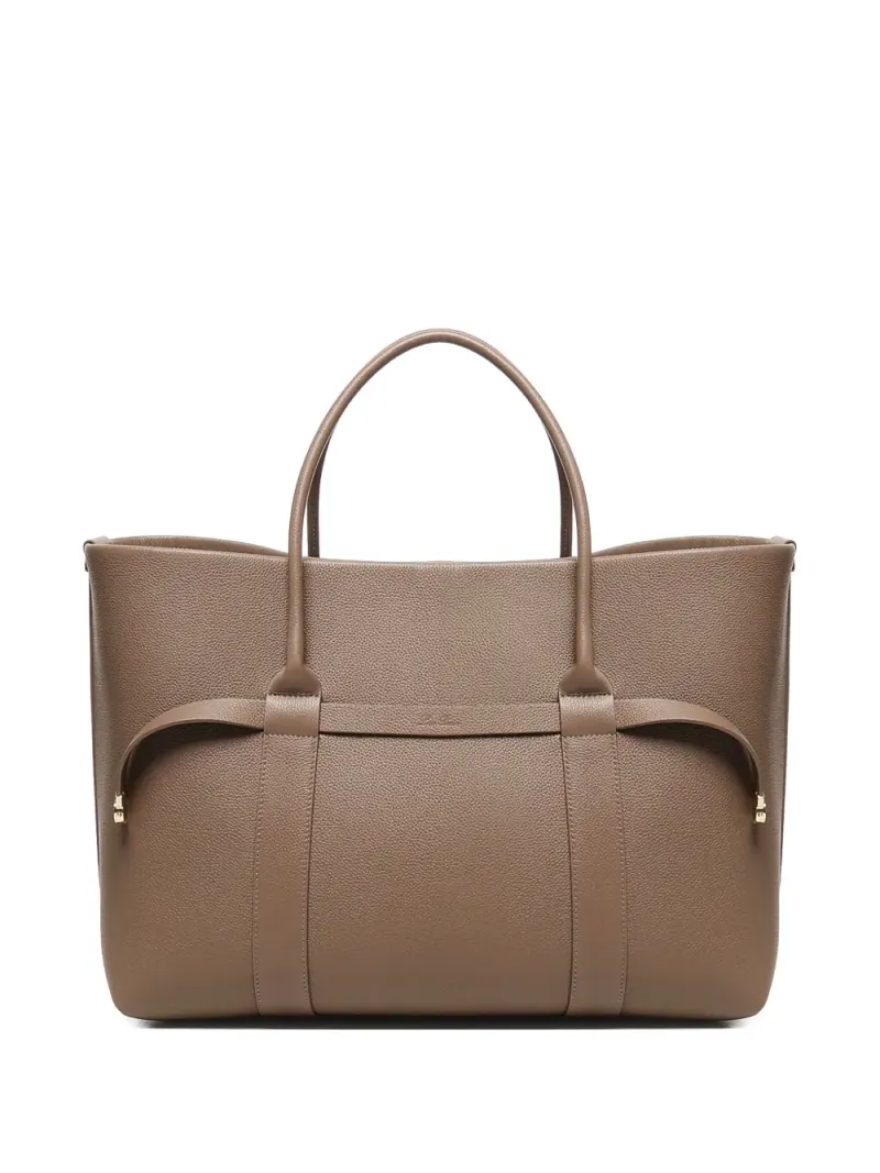 Loro Piana Ghiera Shopper mit Lederschnalle in Braun