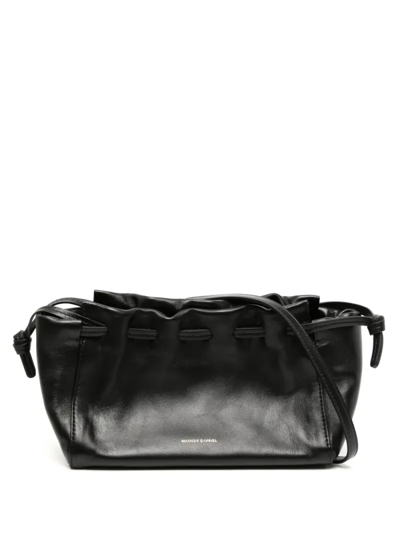Mansur Gavriel Mini Bloom Schultertasche Mini in Schwarz