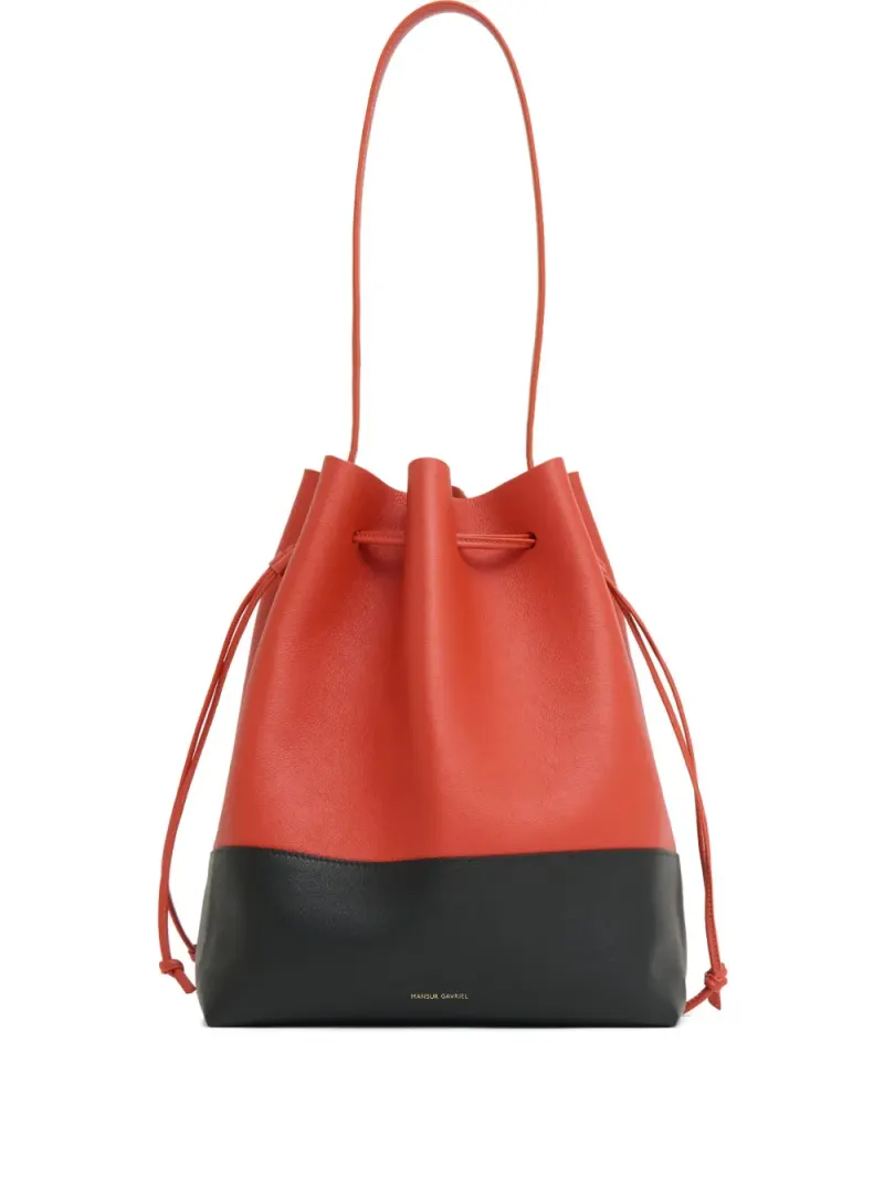 Mansur Gavriel Cabas Beuteltasche mit Kordelzug in Rot