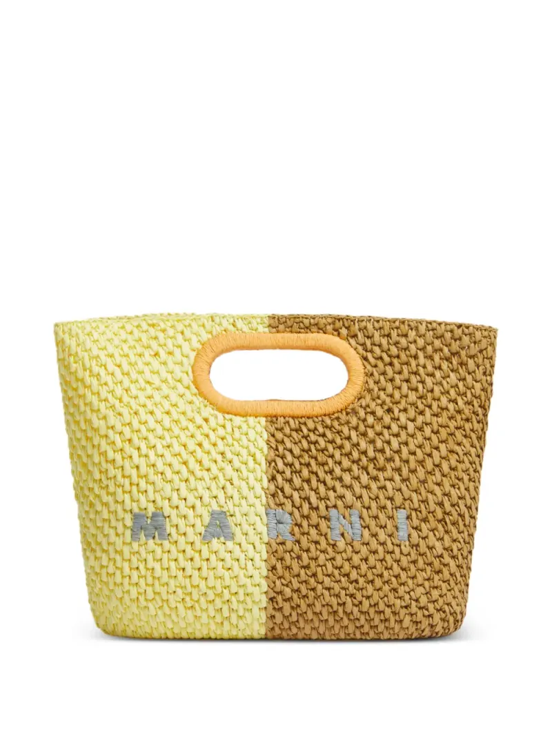 Marni Clutch mit Cut-Outs in Gelb