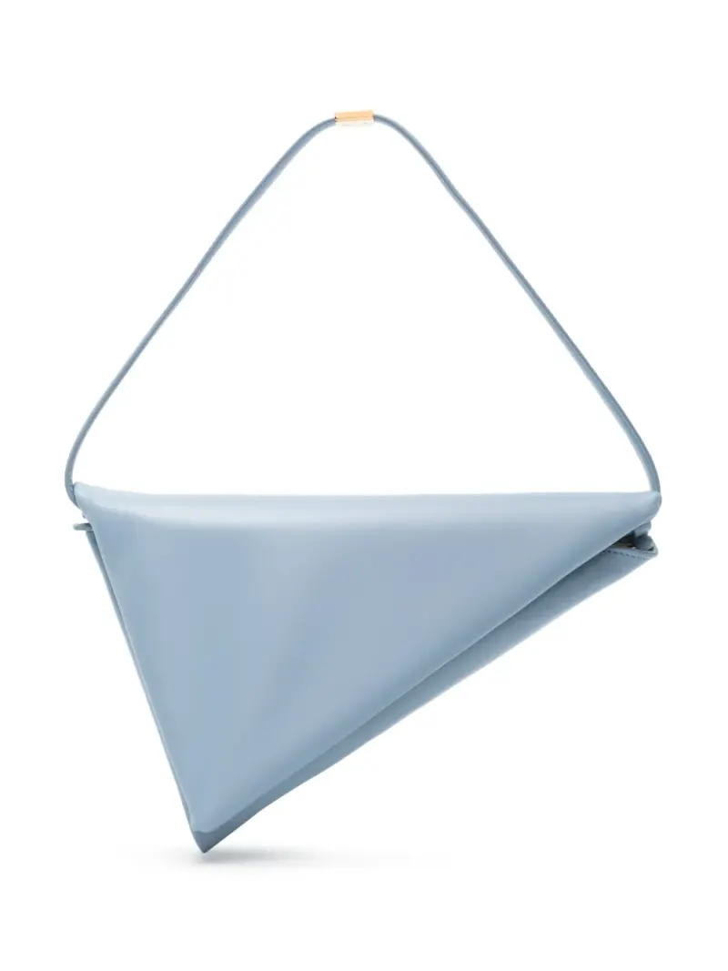 Marni Dreieckige Prisma Schultertasche in Blau