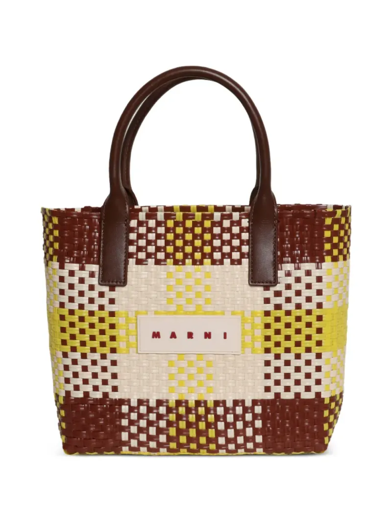 Marni Gewebte Tote Bag in Braun