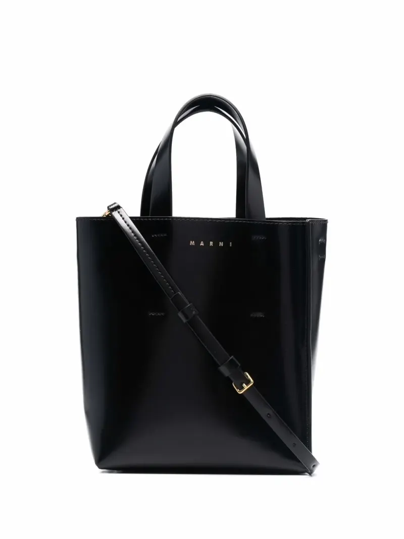 Marni Mini Museo Handtasche Mini in Schwarz
