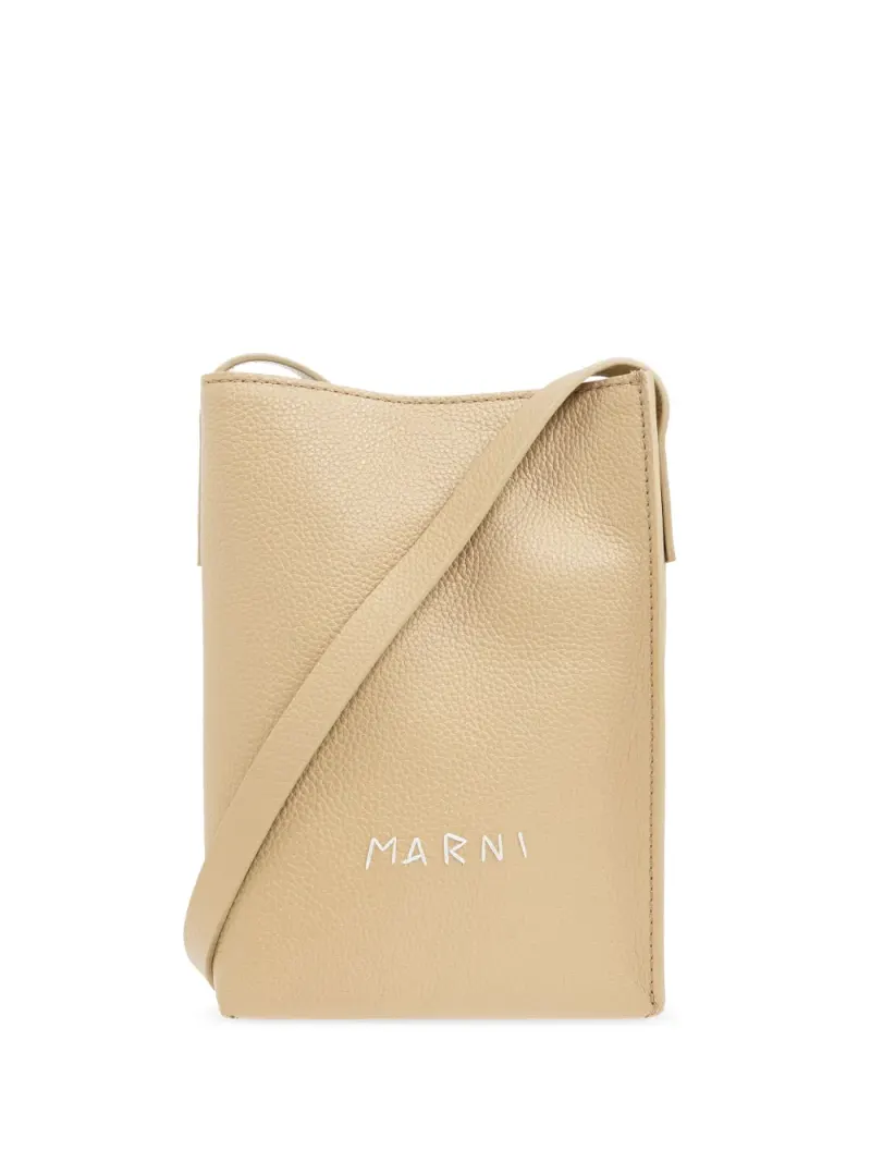 Marni North Nano Schultertasche in Nude