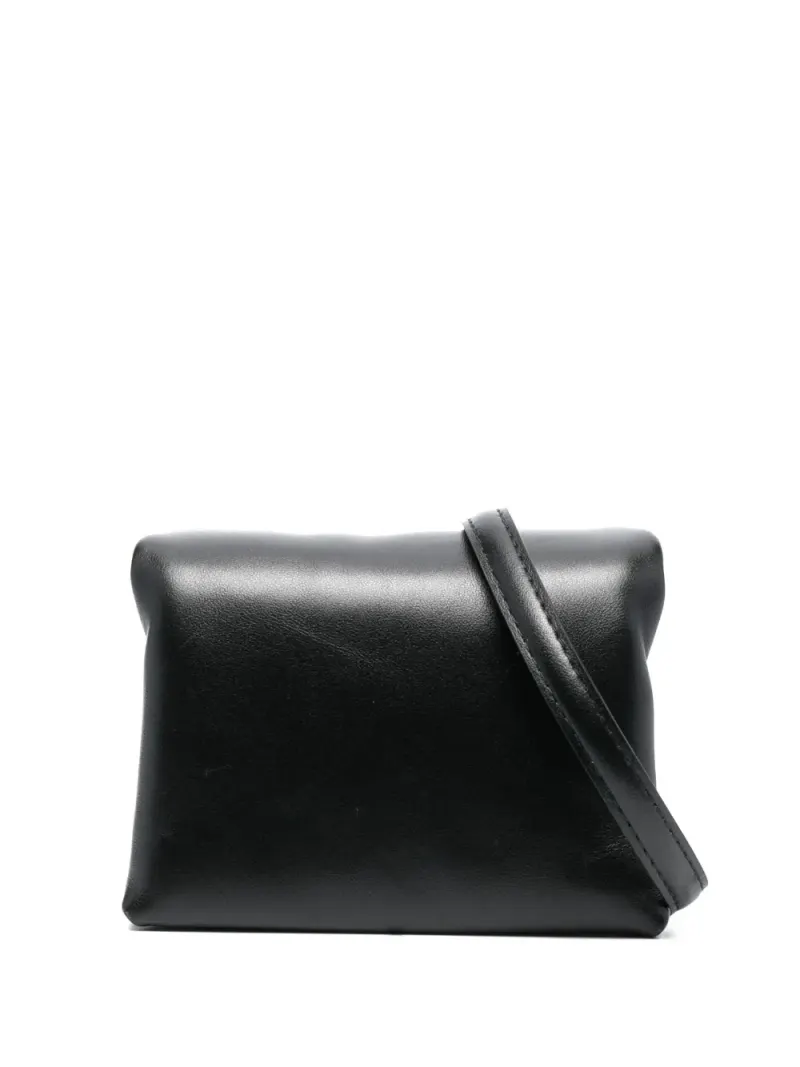 Marni Mini Prisma Clutch aus Leder Mini in Schwarz