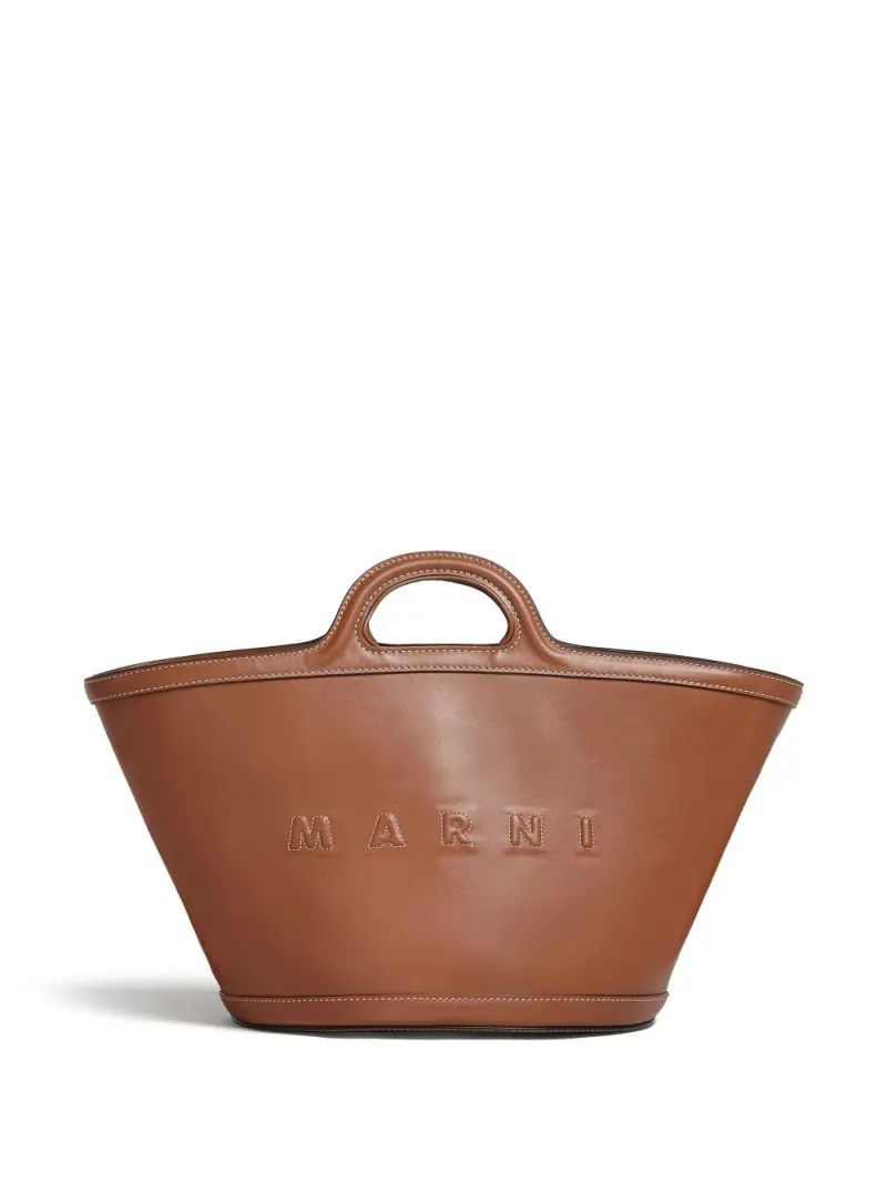 Marni Kleine Tropicalia Handtasche in Braun