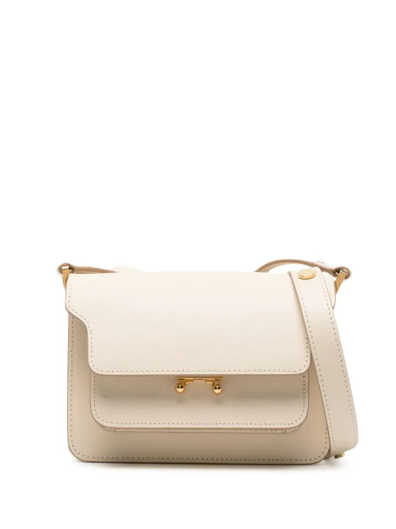 Marni Trunk Umhängetasche in Nude