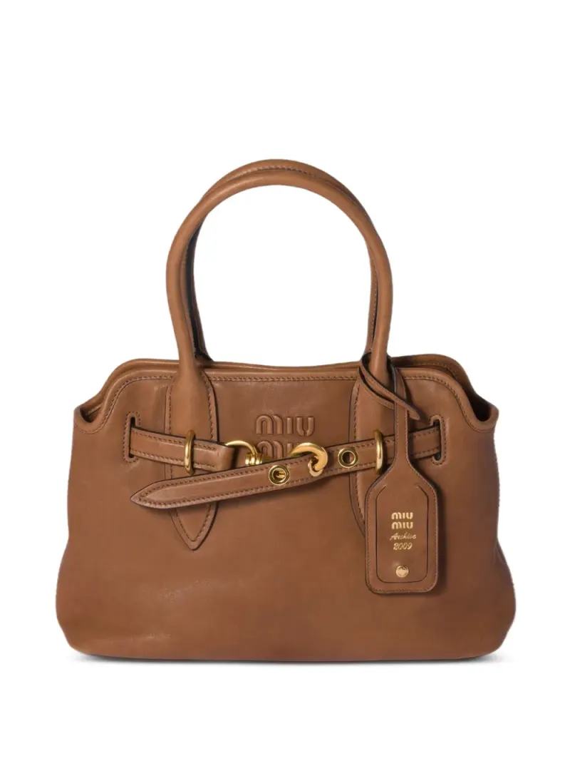 Miu Miu Aventure Schultertasche in Braun