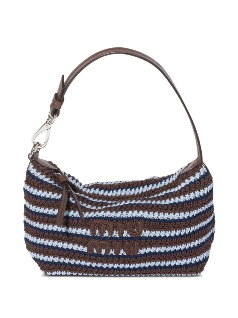 Miu Miu Gehäkelter Beutel in Braun