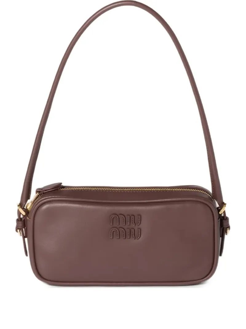 Miu Miu Mini-Tasche aus Leder Mini in Braun