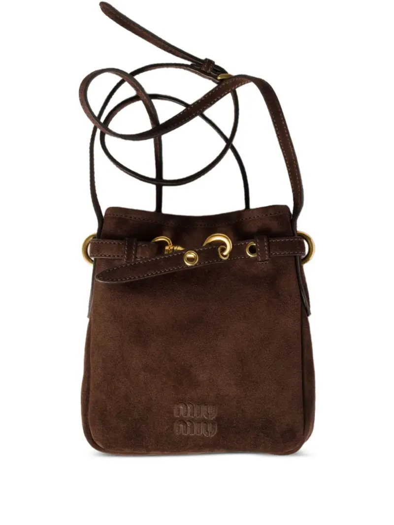 Miu Miu Mini Tasche aus Leder Mini in Braun