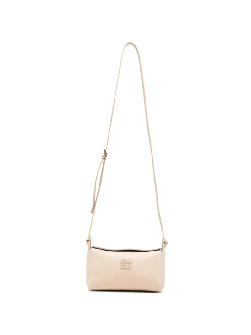 Miu Miu Umhängetasche aus Leder in Nude