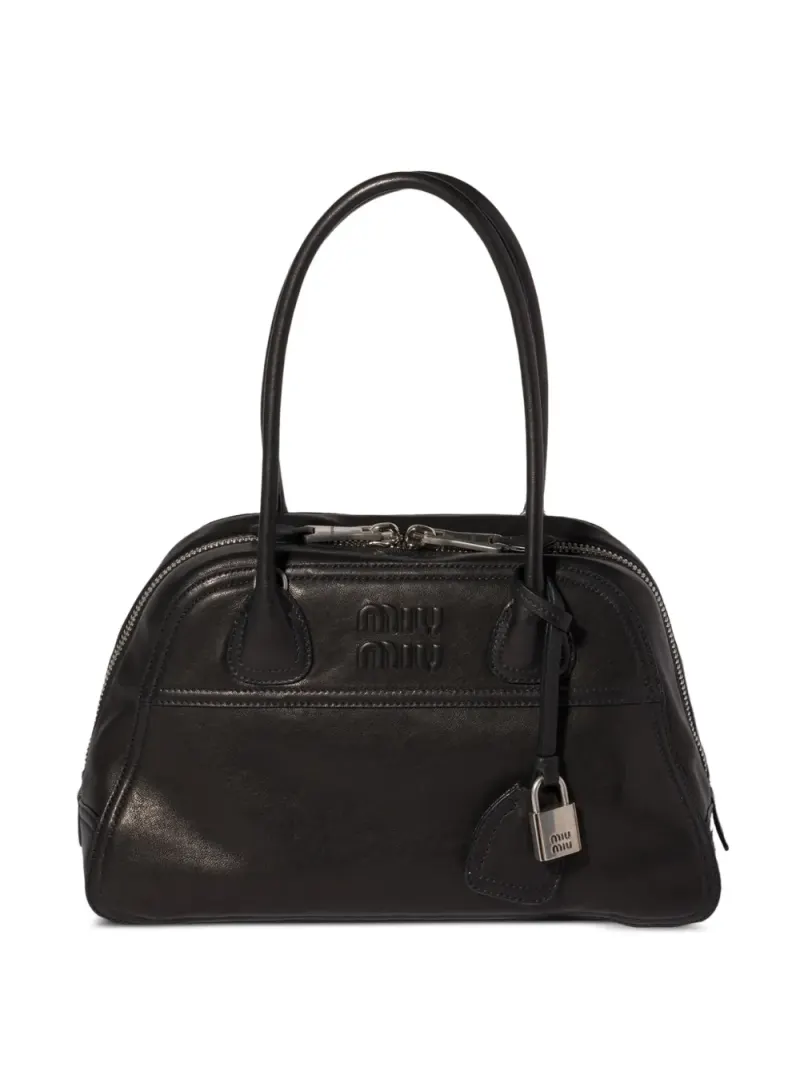 Miu Miu Vivant Ledertasche in Schwarz