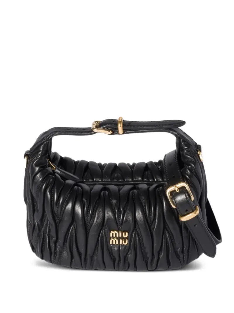 Miu Miu Wander Mini in Schwarz – Tote Bags