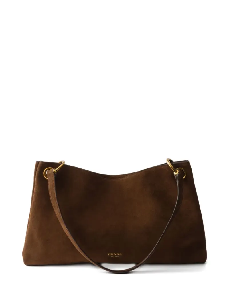 Prada Etude OS in Braun – Schultertaschen