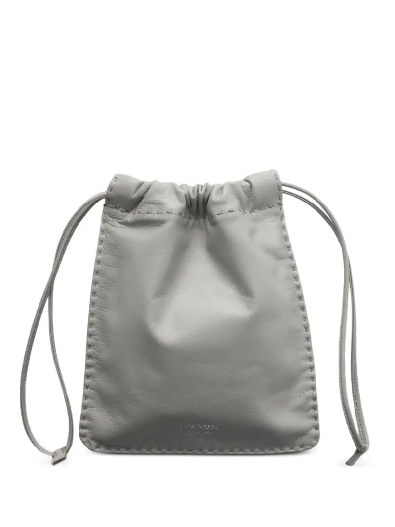 Prada nappa-leather smartphone pouch OS in Grau Nappa-Leder – Clutches