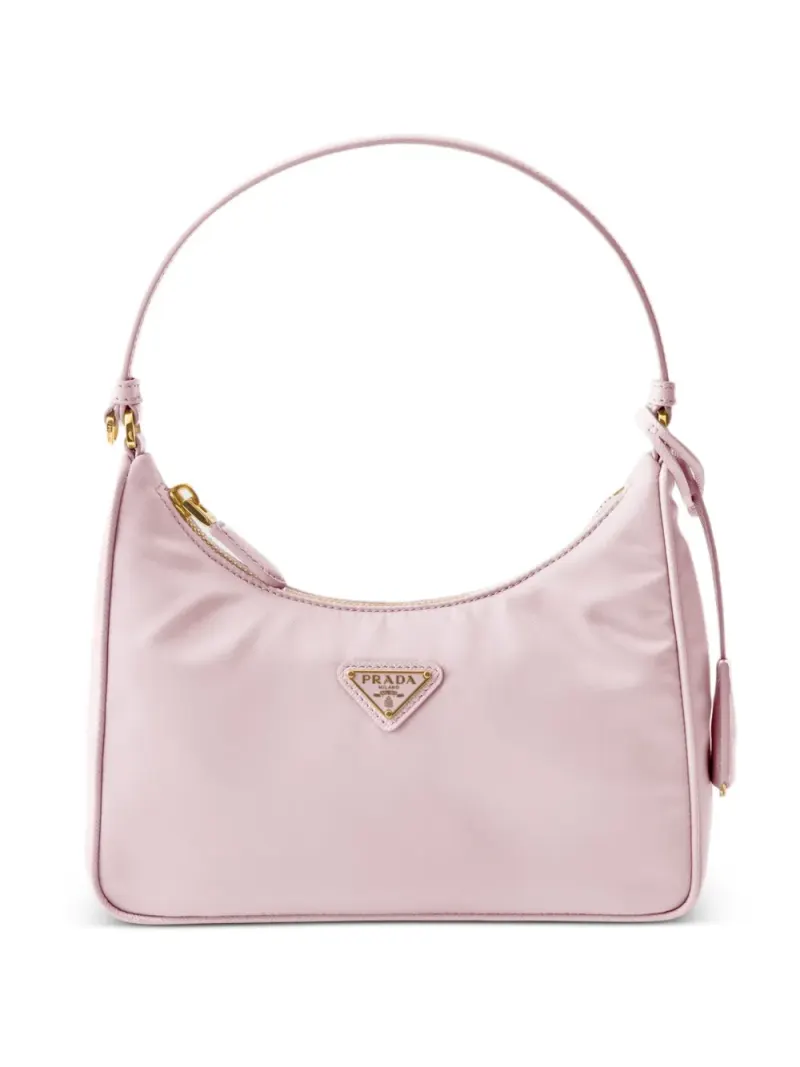 Prada Re-Edition 2005 Mini-Tasche mit Triangel-Logo Mini in Rosa