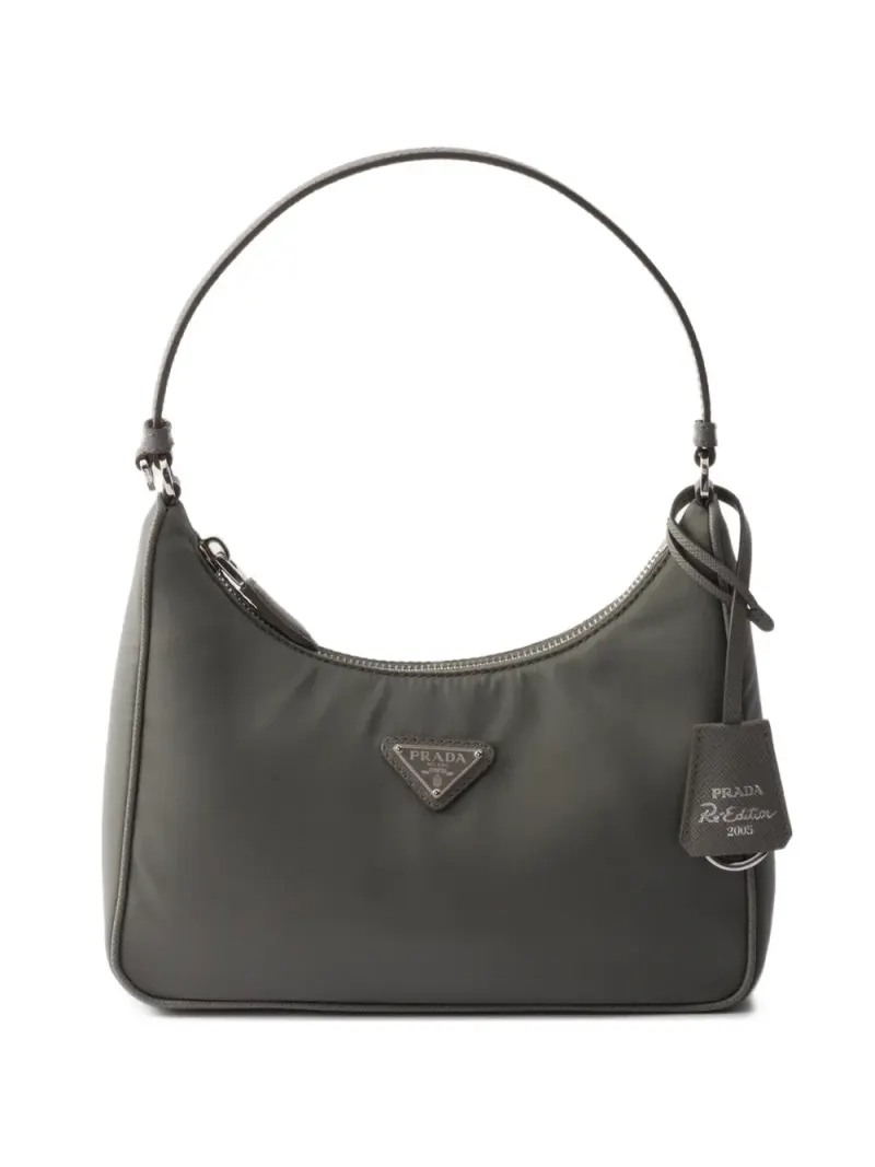 Prada Mini Re-edition 2005 Tote Bag Mini in Grau