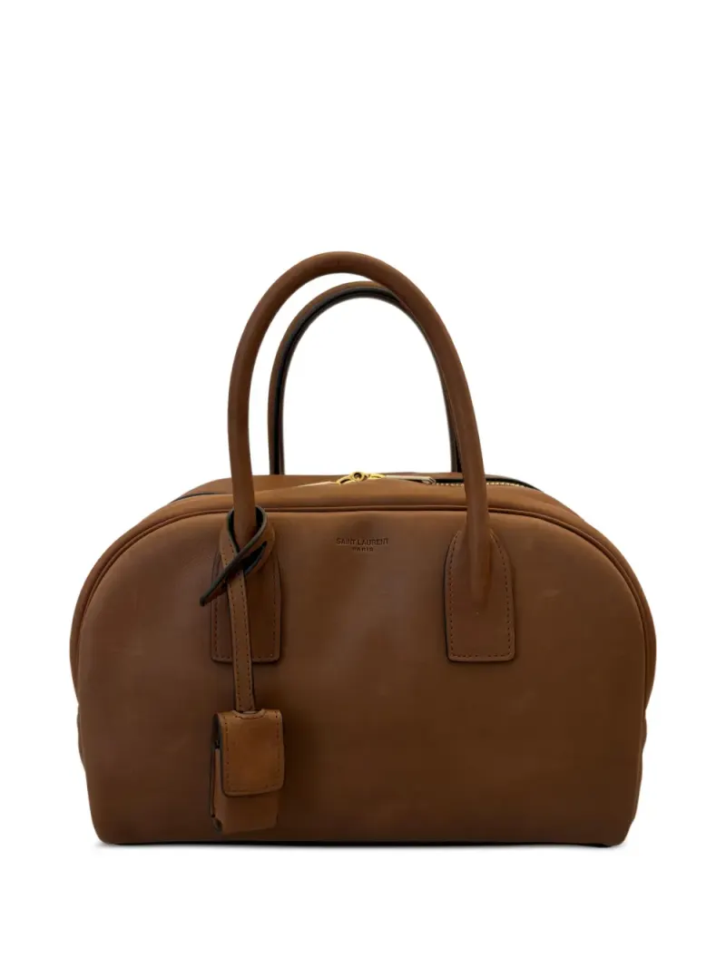 Saint Laurent Mittelgroßer Boston Shopper in Braun