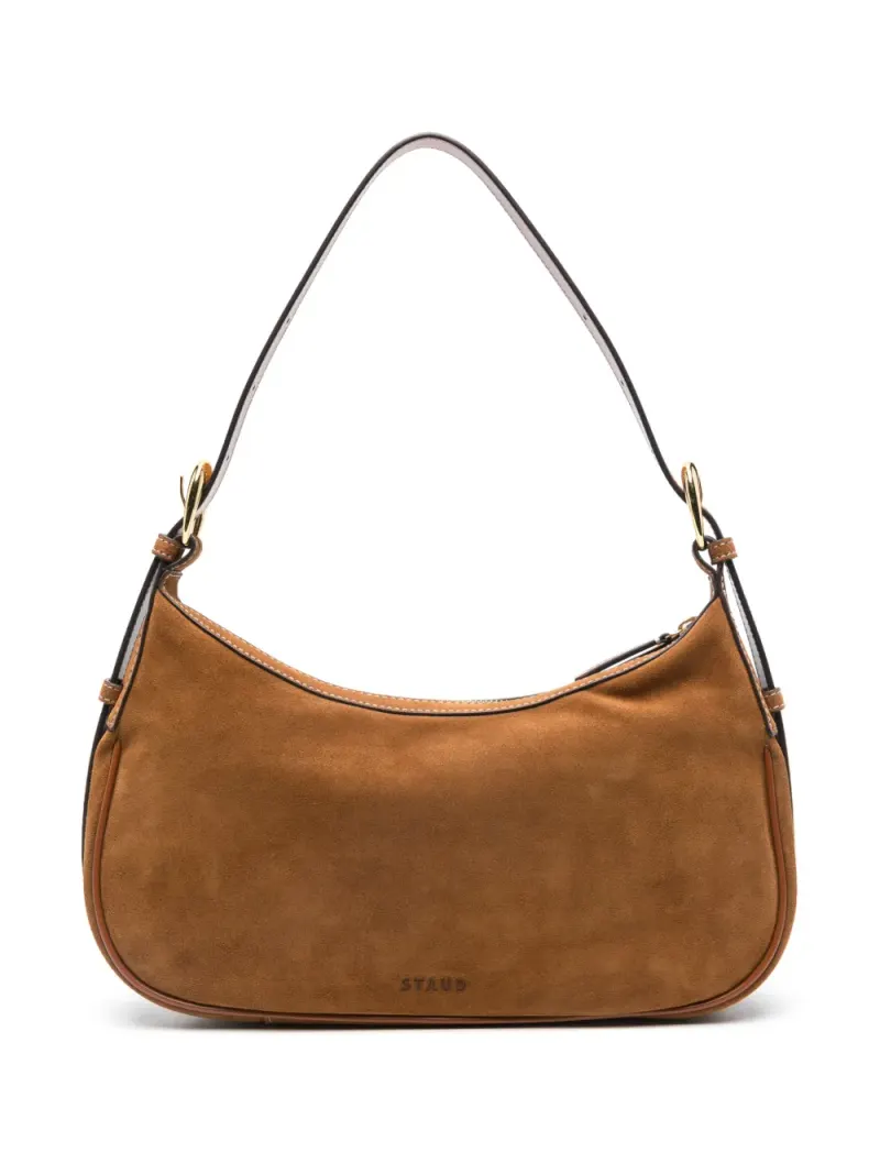 Staud Pine Schultertasche in Braun