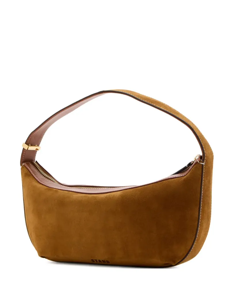 Staud Satchel-Tasche aus Wildleder in Braun Wildleder-Leder