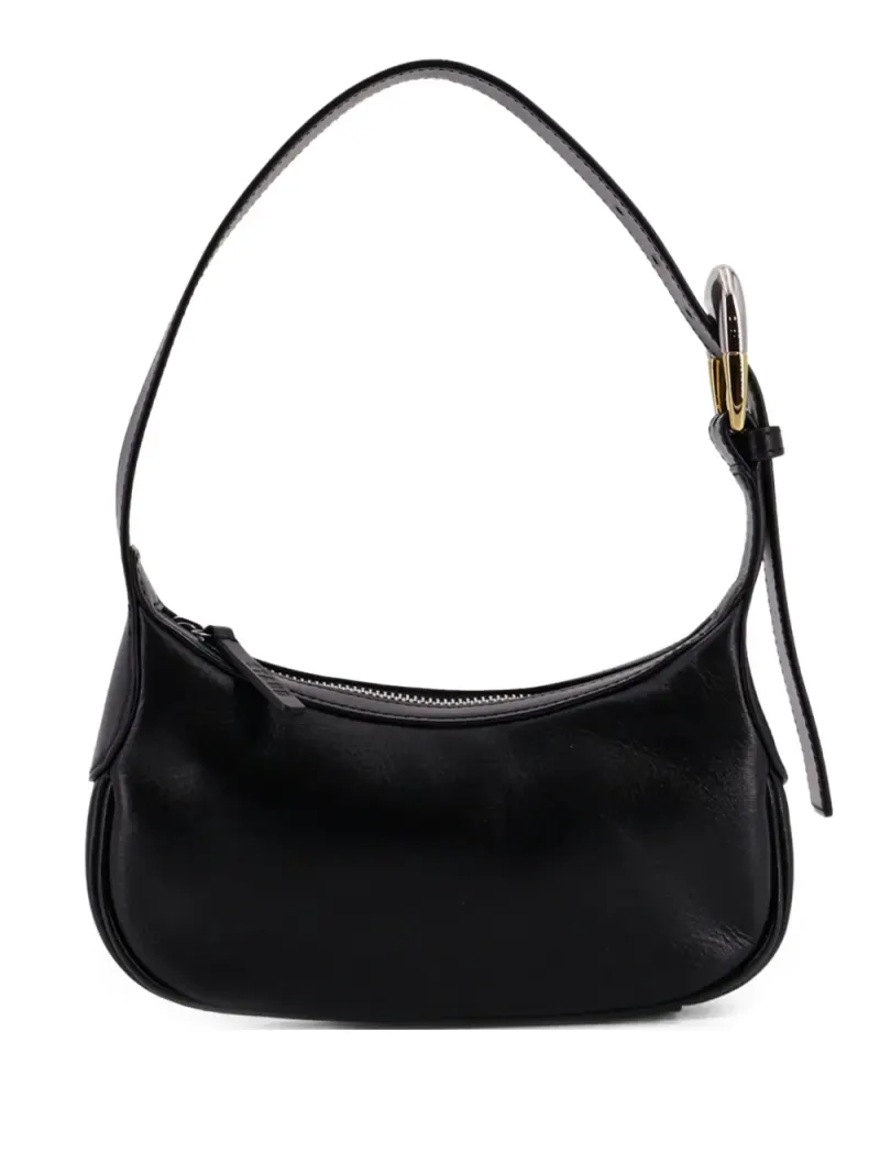 Staud Schultertasche mit Schnalle in Schwarz