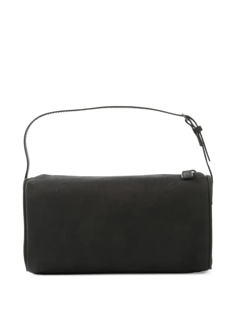 The Row 90's leather shoulder bag in Schwarz