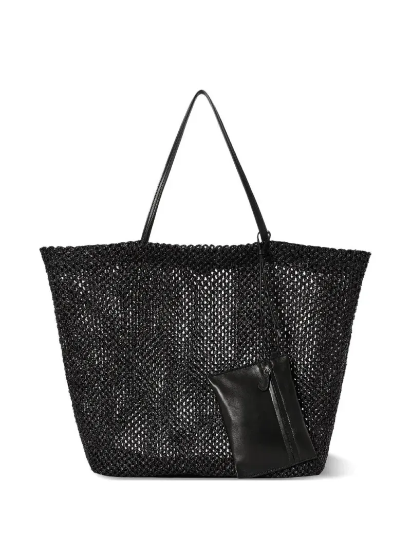 The Row Barn Tote Bag in Schwarz