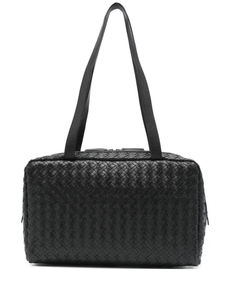 The Row Gewebte Astra Tote Bag in Schwarz
