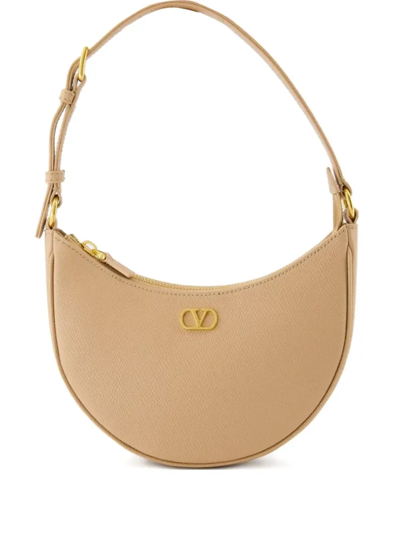 Valentino Le Mini Sac Schultertasche mit Sichelform Mini in Nude