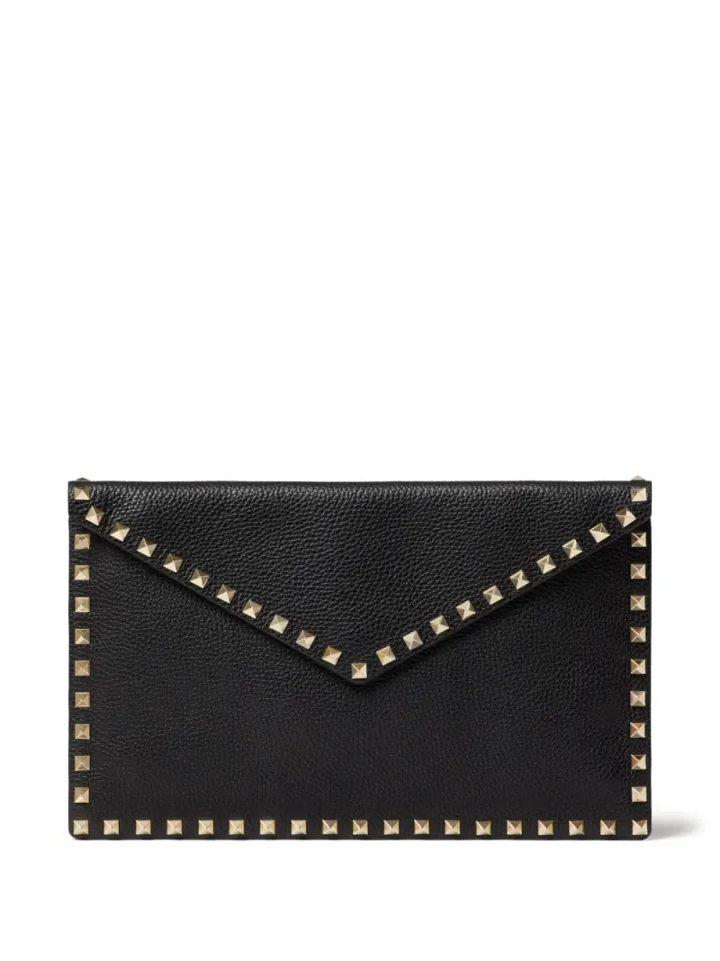 Valentino Rockstud Clutch in Schwarz