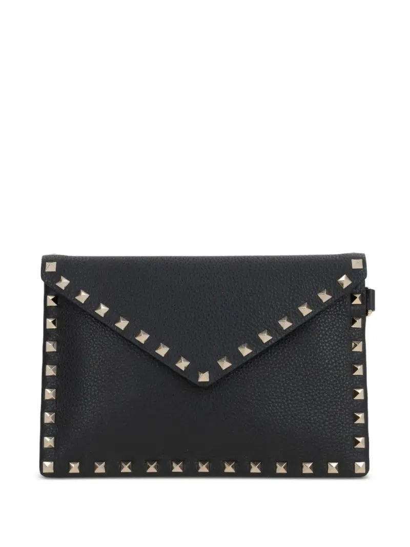 Valentino Rockstud Clutch in Schwarz