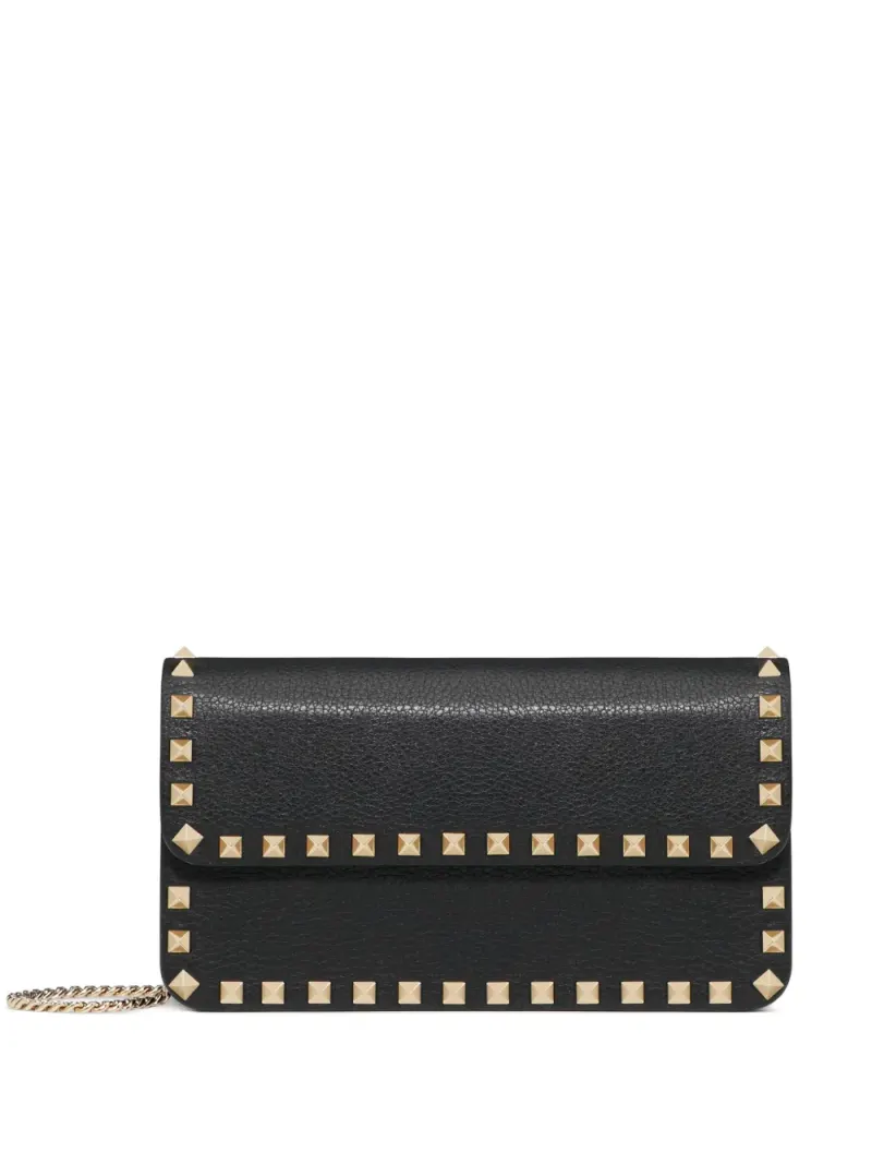 Valentino Rockstud Clutch in Schwarz