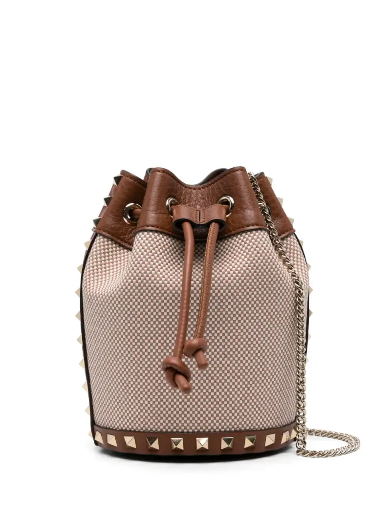 Valentino Rockstud Beuteltasche in Braun