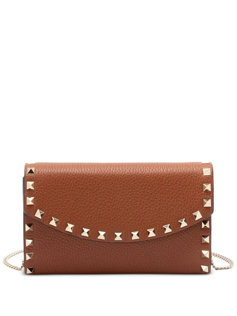 Valentino Rockstud Schultertasche in Braun