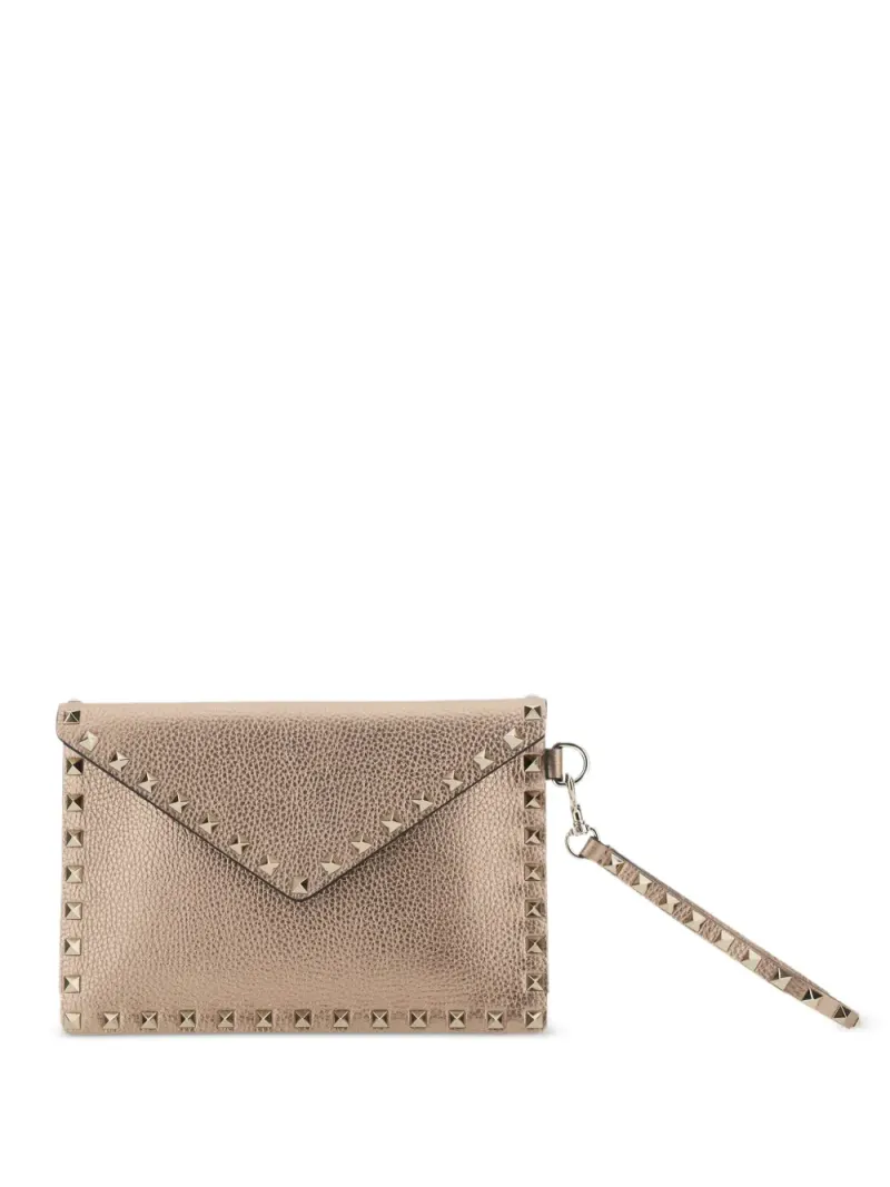 Valentino Rockstud Clutch in Rosa