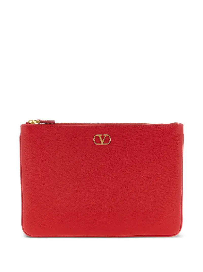 Valentino VLogo Signature Clutch in Rot