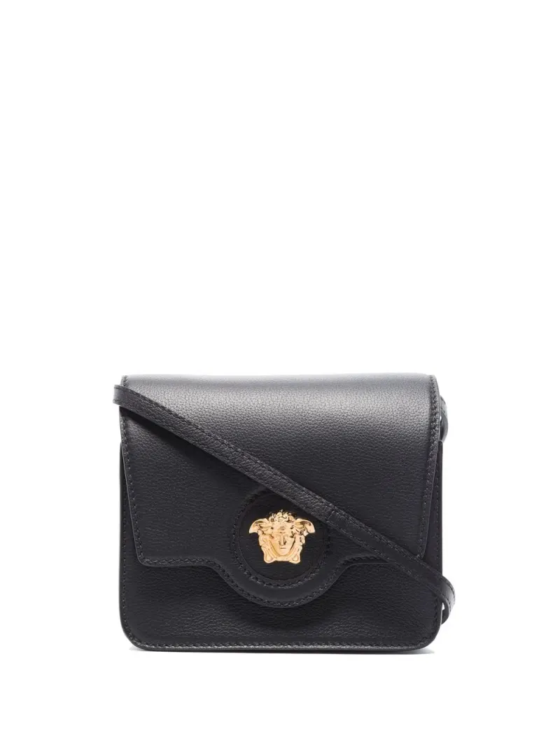 Versace La Medusa Umhängetasche in Schwarz
