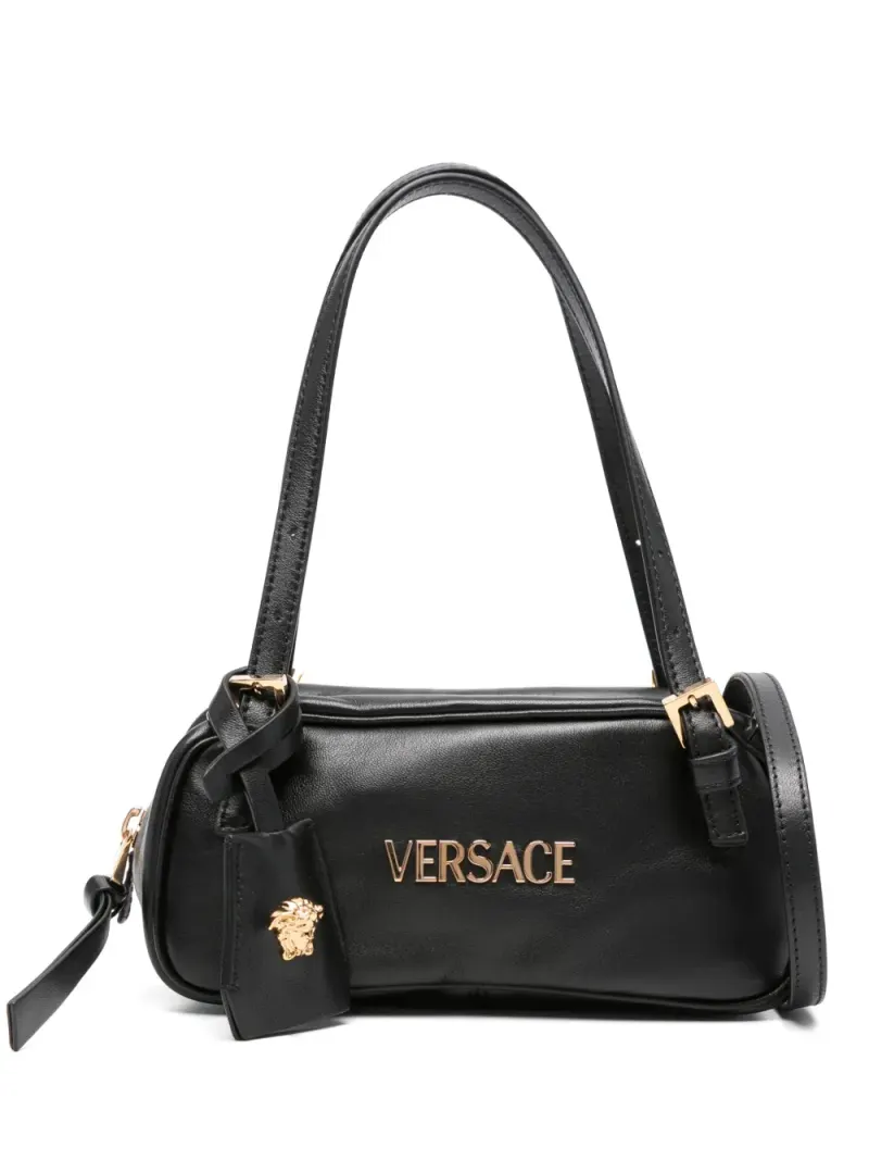Versace Mini-Tasche mit Logo-Schild Mini in Schwarz