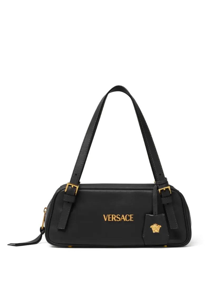 Versace Tag Bowling in Schwarz – Schultertaschen